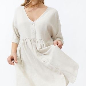UO Blake Button-Down Frock Dress  - New with Tags